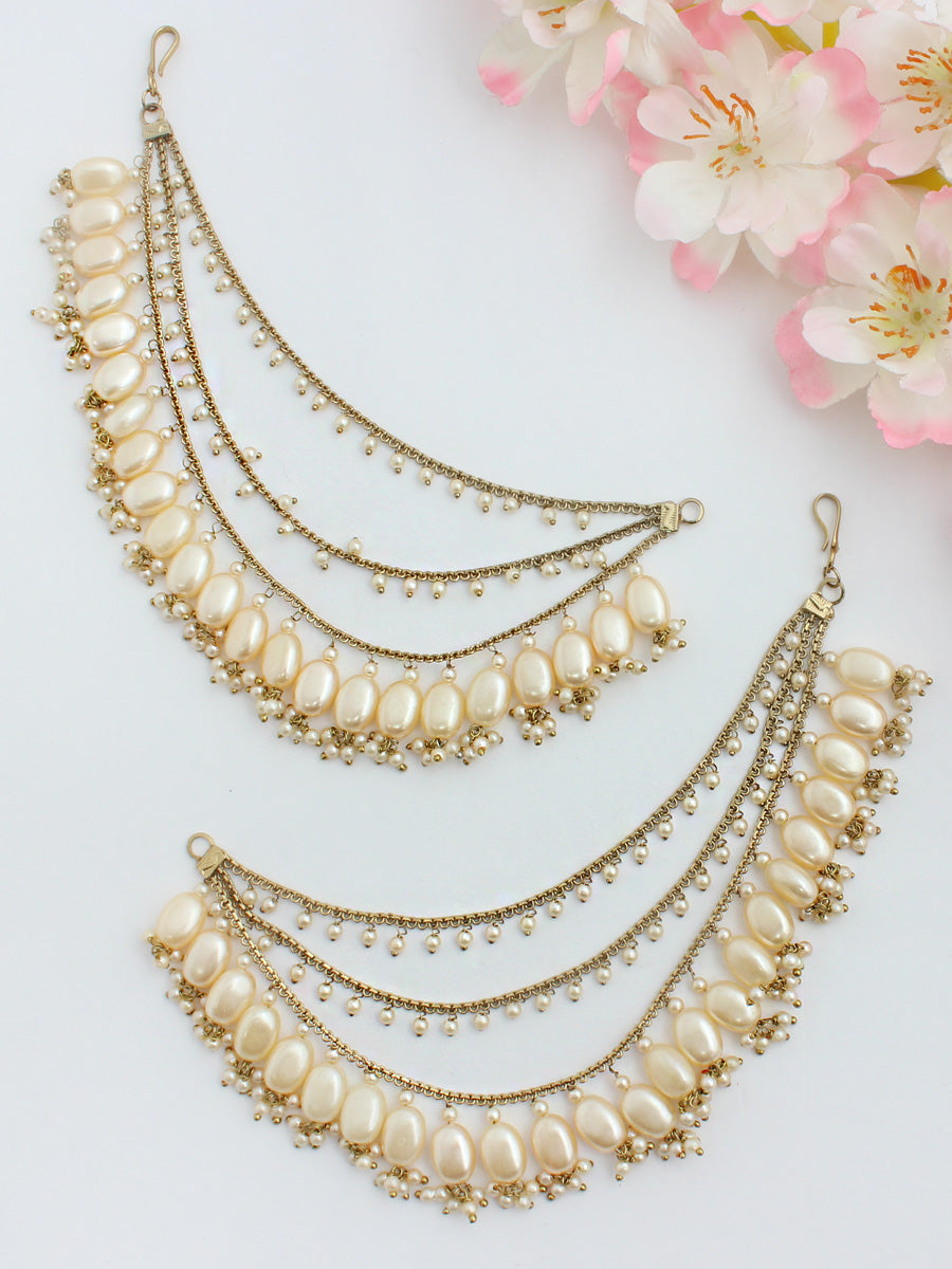 Aisha Ear Chain-Gold