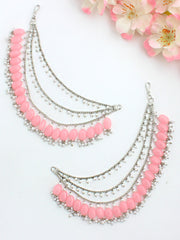 Aisha Ear Chain-Pastel Pink