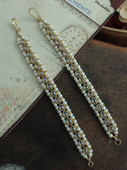 Adaa Ear Chain-White