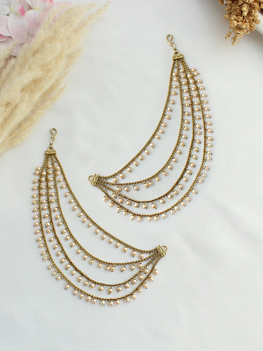 Anureet Ear Chain-Gold