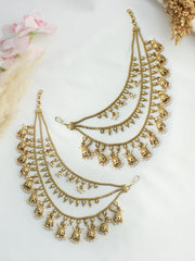 Ghazal Ear Chain-Gold