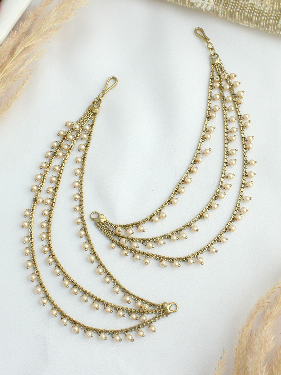 Ashna Ear Chain-Golden