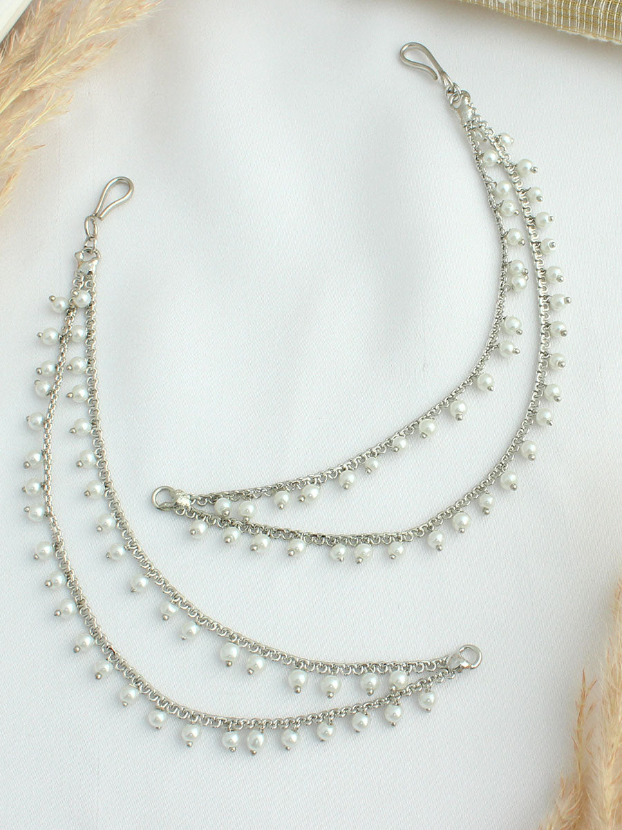 Asmee Ear Chain-Silver