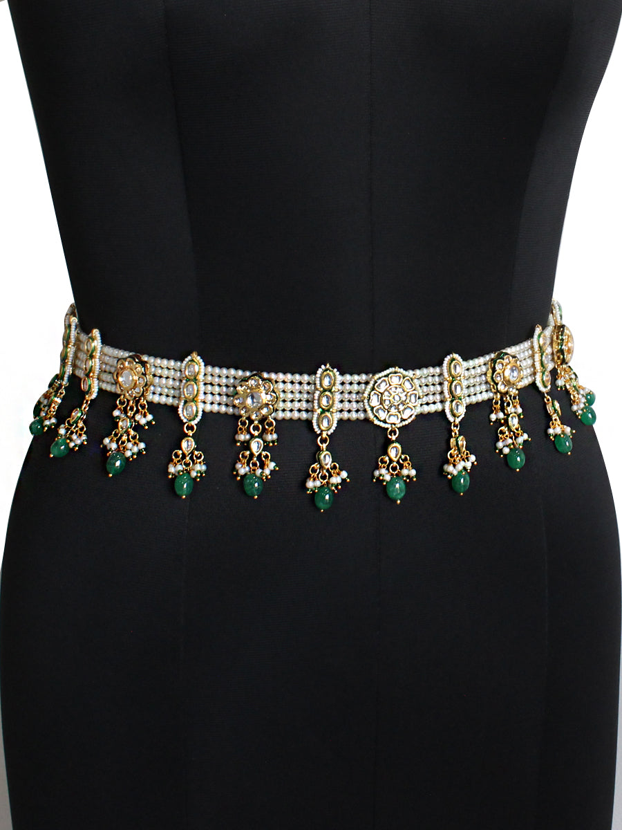 Kusha Waist Chain-Green