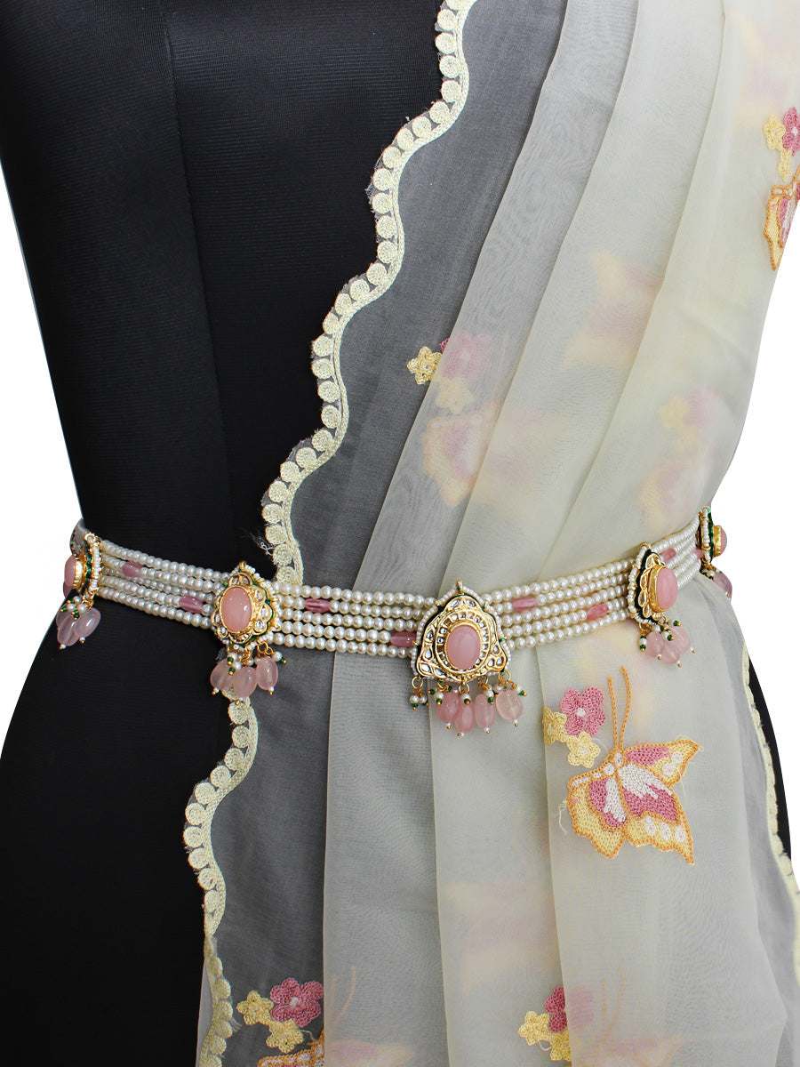 Samakshi Waist Chain-Pastel Pink