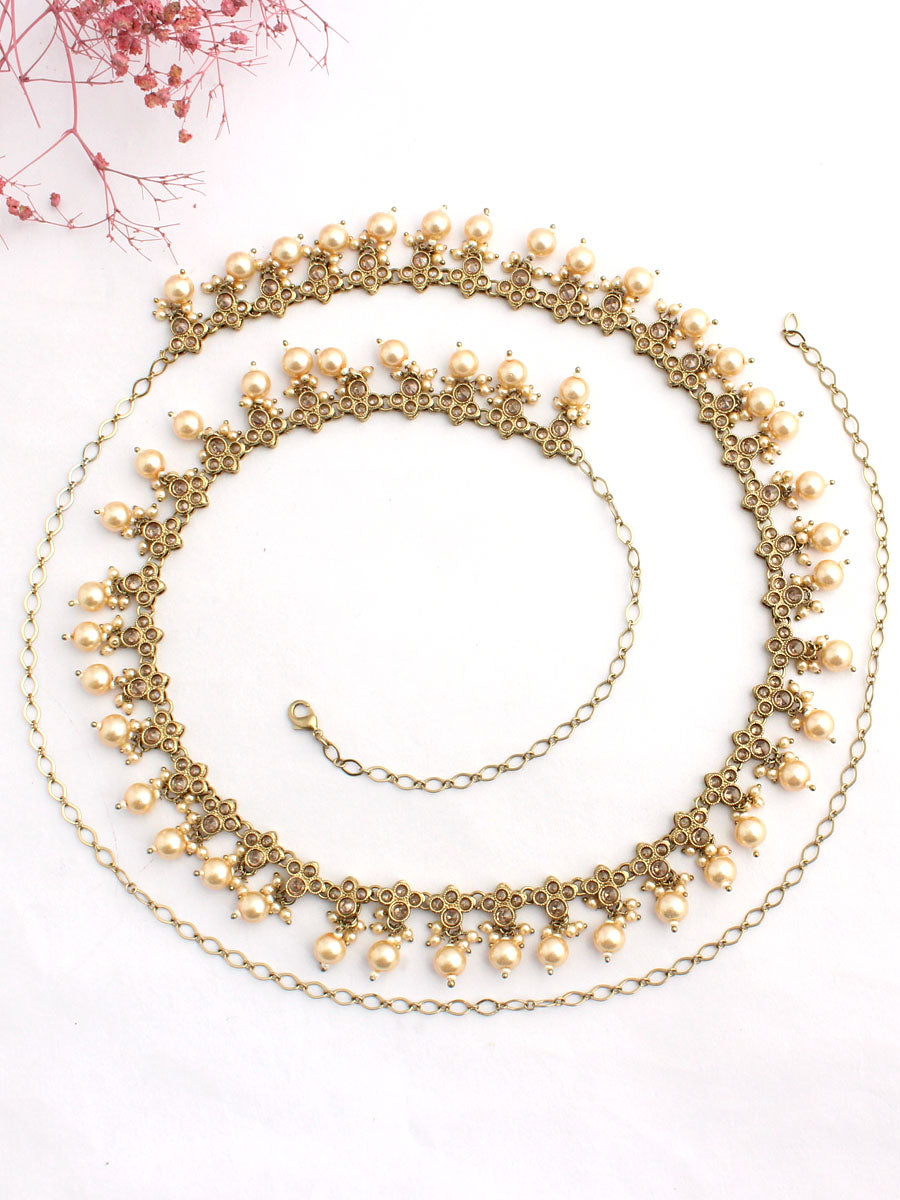 Ghazal Waist Chain-Antique Gold