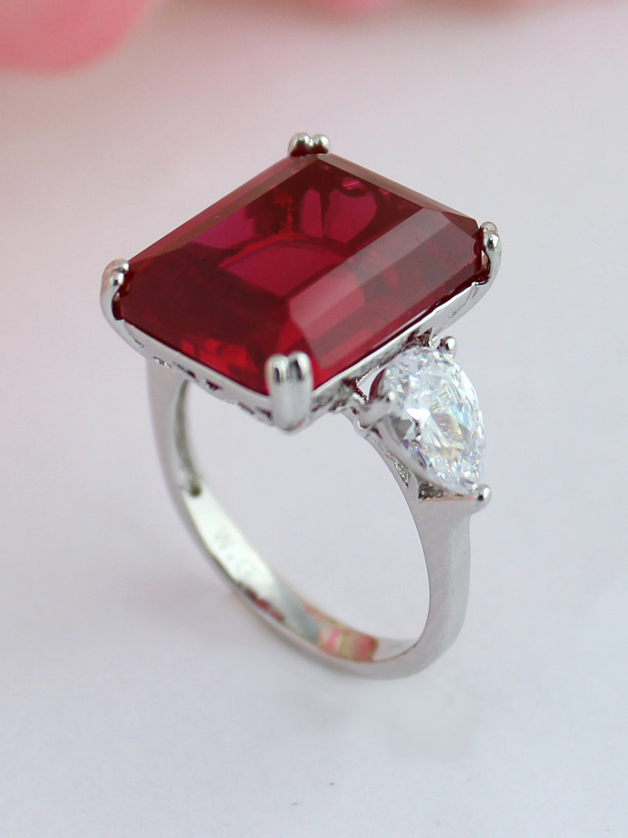 Anayra Ring-Maroon