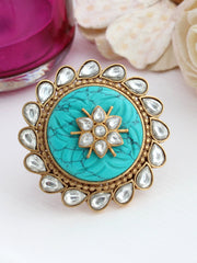 Pushkar Ring-Turquoise