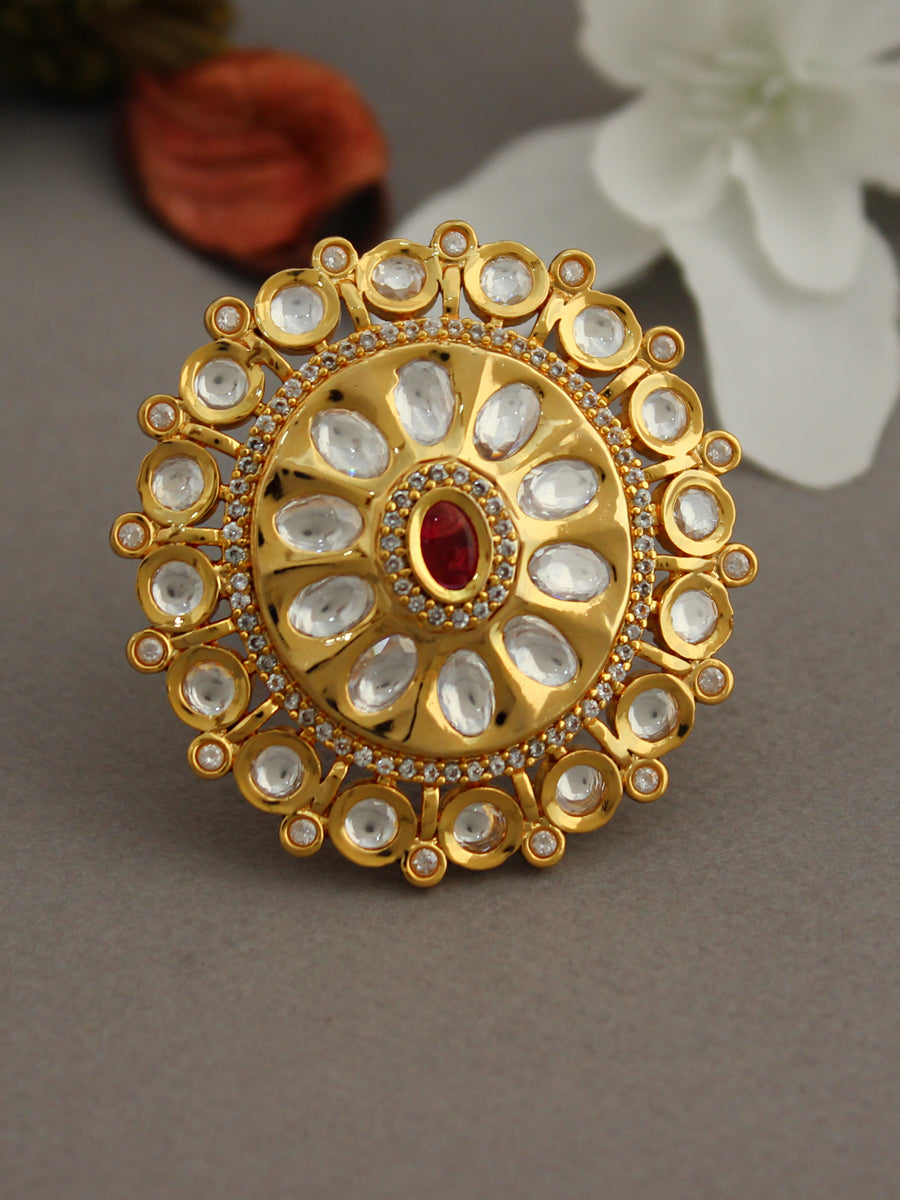 Priyasha Ring-Maroon