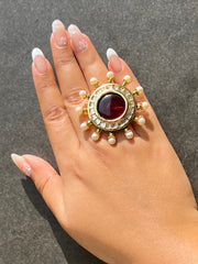 Netra Ring-Maroon