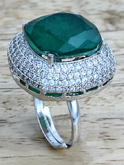 Sofia Ring-Dark Green