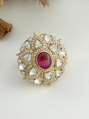 Saavya Ring-Hot Pink