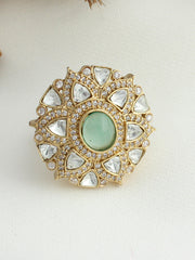 Saavya Ring-Mint Green