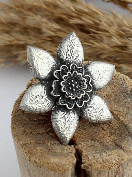 Nupur Ring-Antique Silver