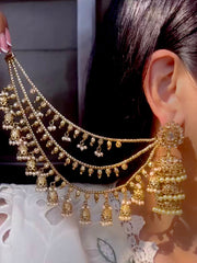 Ghazal Ear Chain-gold