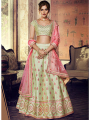 Raas Lehenga-Mint Green