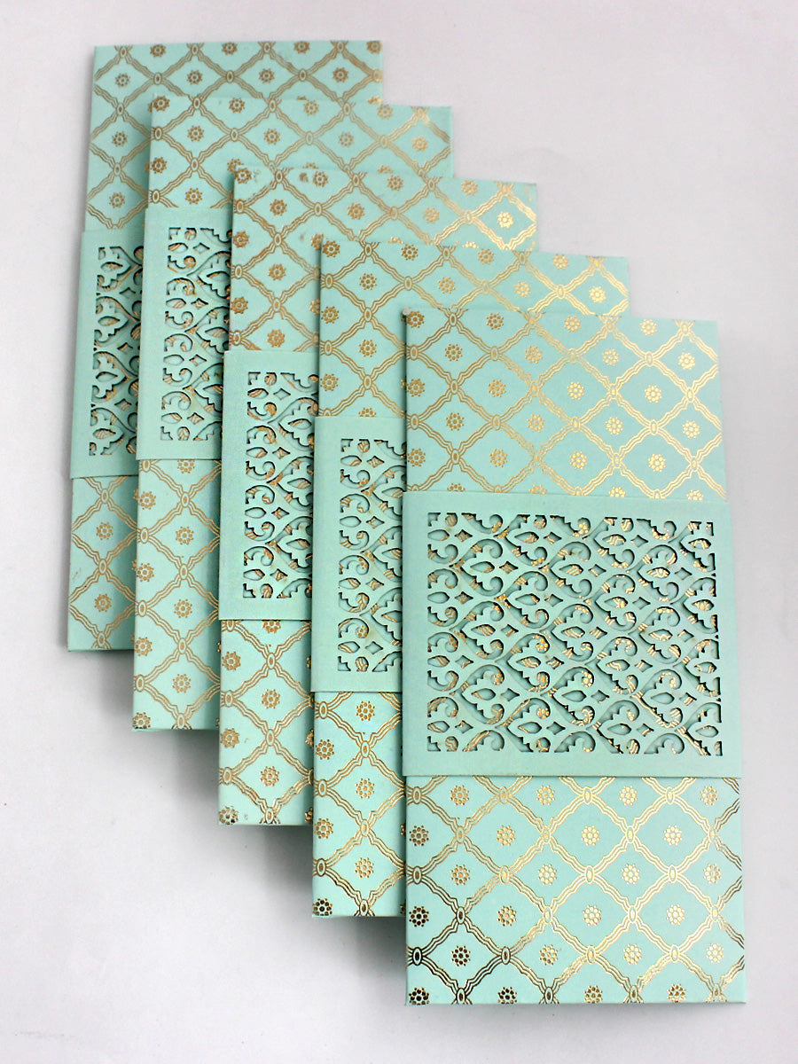 Pack of 5 Pc Laser Cut Shagun Gift Money Envelopes