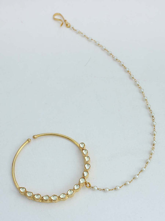 Irshita Nose Ring-Gold