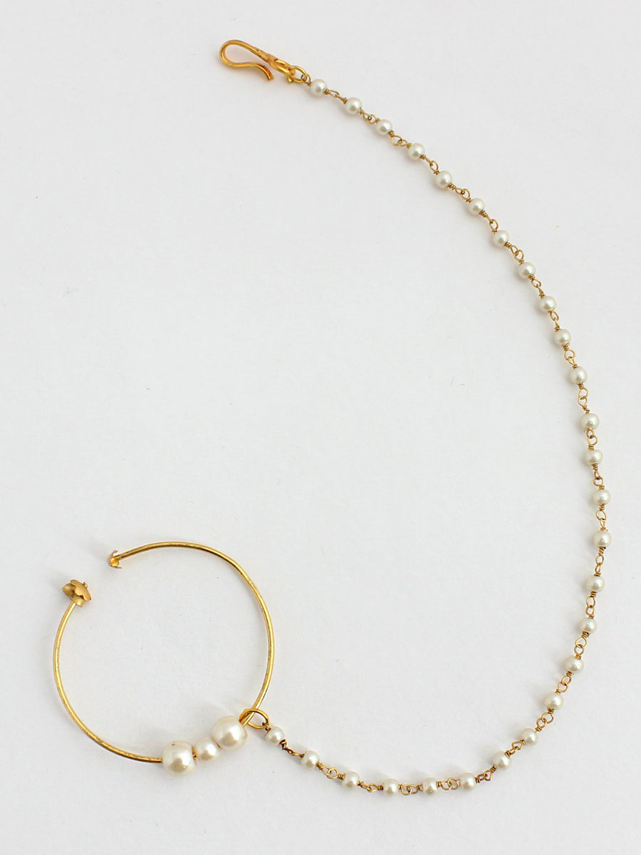 Vidhi Nose Ring-Gold