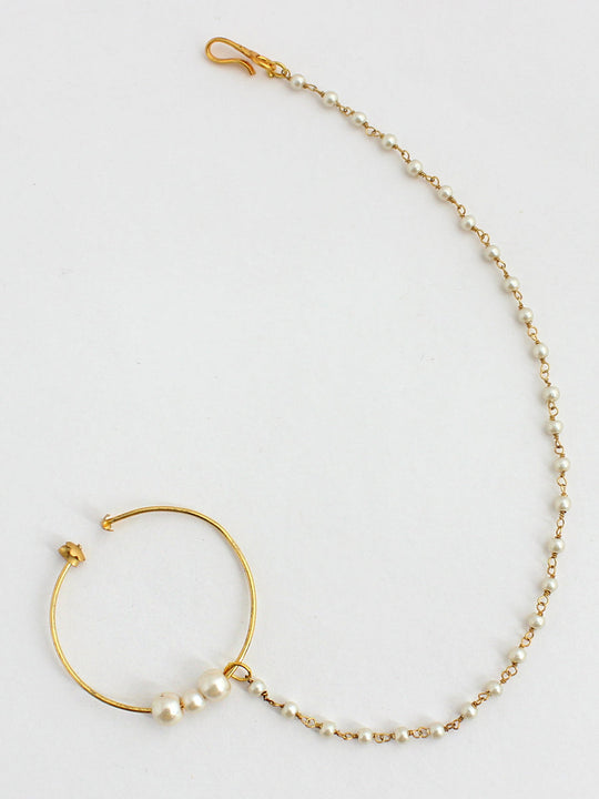 Vidhi Nose Ring-Gold