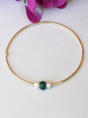 Mehnaaz Nose Ring-Green