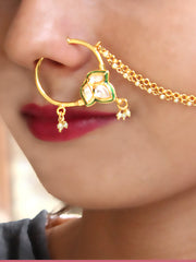 Nupur Nose Ring-White