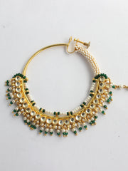 Kamakshi Nose Ring-Green