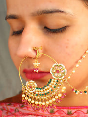 Avantika Nose Ring-Multicolor