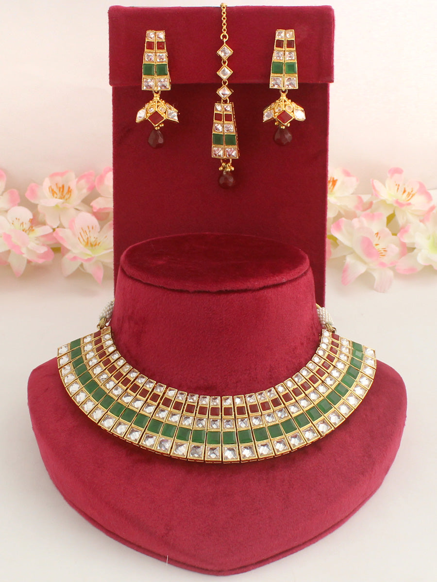 Tarannum Necklace Set-Multicolor