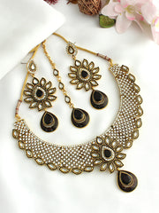 Mukti Necklace Set-Black