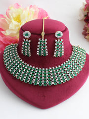 Suzain Necklace Set-Green