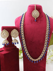 Rubina Necklace Set-Blue