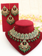 Poorva Necklace Set-geen