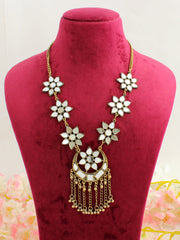 Aaina Long Necklace-Antique Gold