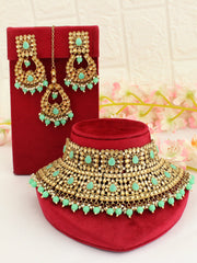 Fiza Necklace Set-Mint Green