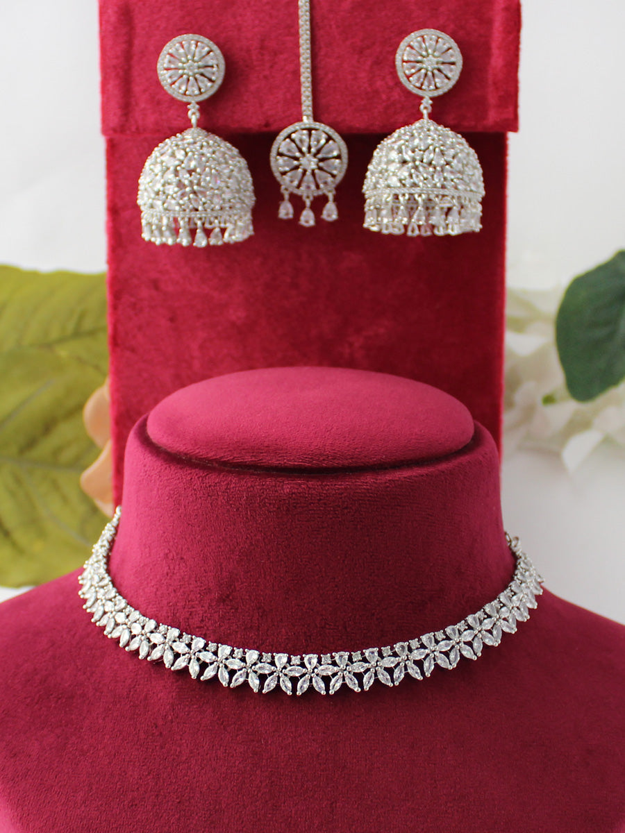 Romika Necklace Set-silver