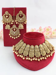 Nafisa Necklace Set-Gold