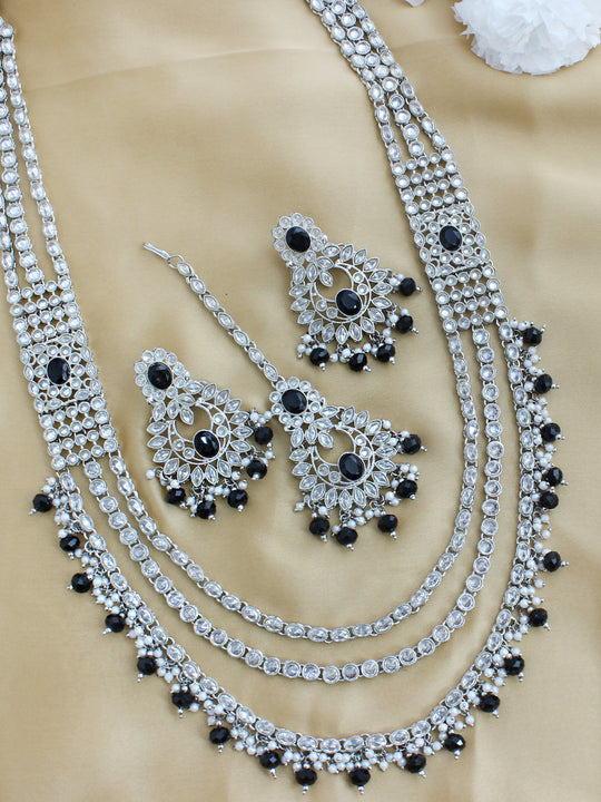 Dishita Necklace Set - Black