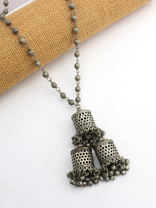 Mnasvi Necklace-Antique Silver