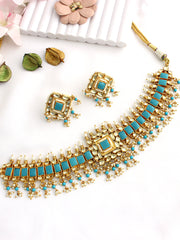 Adrika Necklace Set=Turquoise