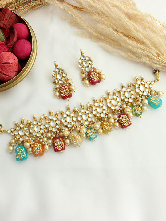 Alwar Choker Necklace Set