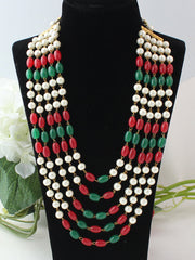 Tushar Groom Necklace-Multicolor