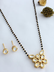 Ekta Mangalsutra Necklace Set - Black