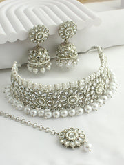 Sana Necklace Set - Silver