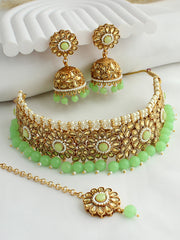 Sana Necklace Set - Mint Green