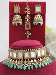 Kareena Mirror Necklace Set