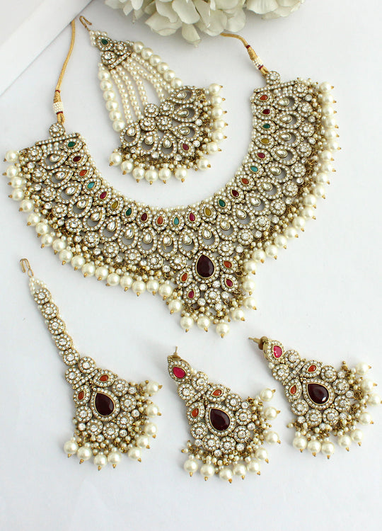 Somya Necklace Set-Multicolor