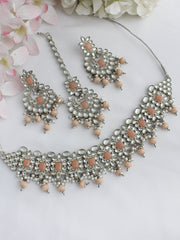 Iraj Necklace Set- peach