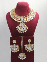 Samisha Necklace Set-White