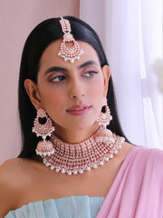 Nimrat Necklace Set-Rose Gold